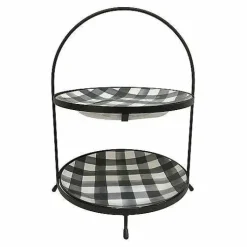 Food Network Buffalo Check 2-Tier Server