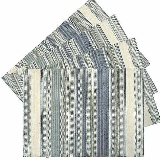Food Network Cool Colors Woven Stripe Placemat 4-Pk.