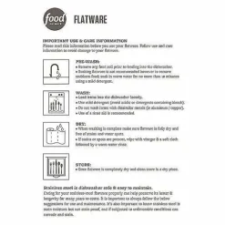 Food Network Flat Iron 16-Pc. Flatware Set