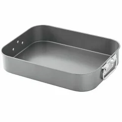 Food Network 16-In. Roasting Pan With Rack & Lifters