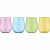 Food Network Kalindi 4-Pc. Stemless Wine Glass Set