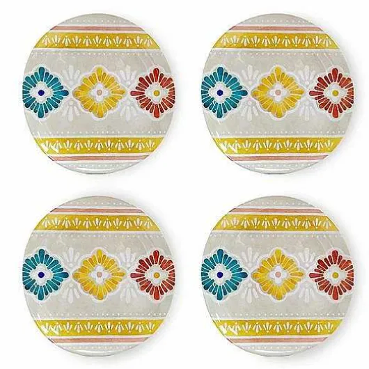 Food Network 4-Pc. Casa Sol Melamine Salad Plate Set