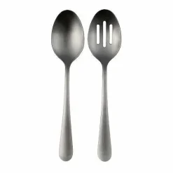 Food Network 2-Pc. Flat Iron Serving Spoon & Slotted Spoon Set