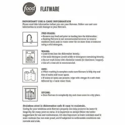 Food Network 4-Pc. Flat Iron Dinner Spoon Set