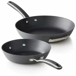 Food Network 2-Pc. Hard-Anodized Skillet Set