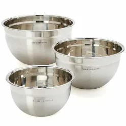 Food Network 3-Pc. Stainless Steel Mixing Bowl Set