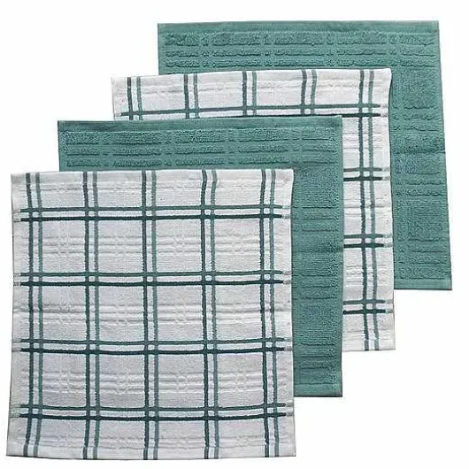 Food Network Plaid Dishcloth 4-Pk.