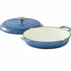 Food Network 3.5-Qt. Enameled Cast-Iron Braiser With Lid