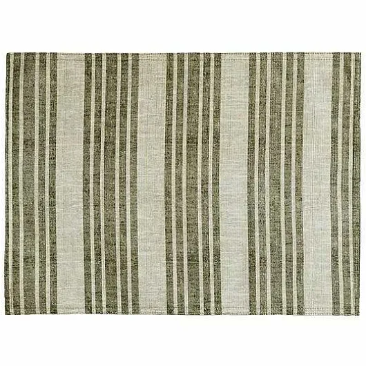 Food Network Reversible Khaki Leaves Stripe Placemat
