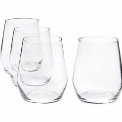 Food Network Signature 4-Pc. Crystal Stemless Red Wine Glass Set