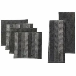 Food Network Striped Kitchen Towel & Dishcloth Multi-Pack